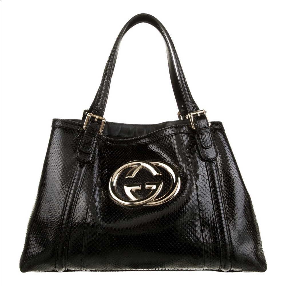 Gucci Medium Python Handbag - image 1